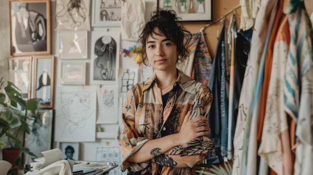 portret designer textil